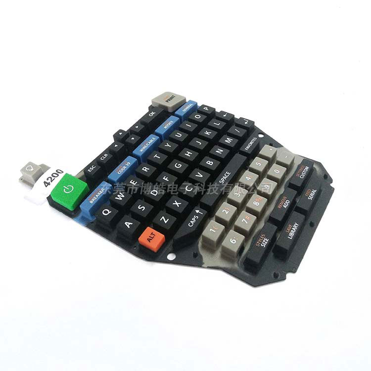 便攜式打印機硅膠按鍵